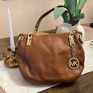 Michael Kors Brown Leather Shoulder Bag